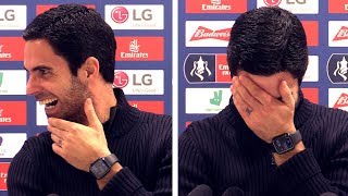 Arsenal 1-0 Leeds - Mikel Arteta FULL Post Match Press Conference - Interrupted By Everton Ringtone!