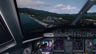P3D v4 | visual approach into Samos/LGSM | HD