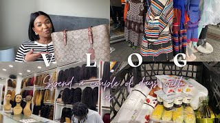 VLOG : LUXURY BAG UNBOXING WITH EZLUXURY.RU | Wig revamp, grocery shopping & a whole lot of hauls..