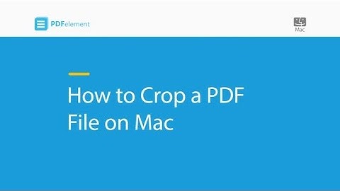 How to Crop a PDF File on Mac (macOS 10.14 Mojave)