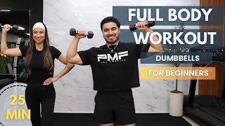 30 Minute Full Body Dumbbell Workout (BEGINNER FRIENDLY - NO GYM)