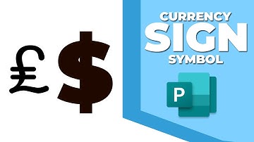 How to insert currency sign symbol in publisher