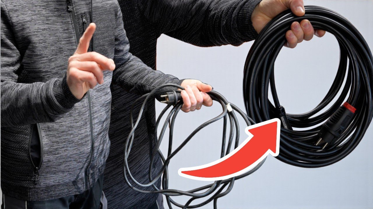 Falsch vs. richtig: So wickelst du Kabel wirklich RICHTIG auf!