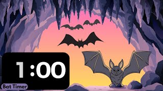 1 Minute Timer | Bats | October Halloween Fun