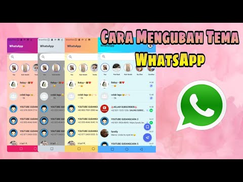 CARA MENGUBAH TEMA WHATSAPP  tutorial