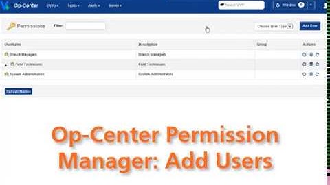 Op Center TechTips Permission Manager Add Users