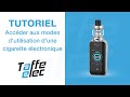 Accder aux modes dutilisation dune ecigarette  guide