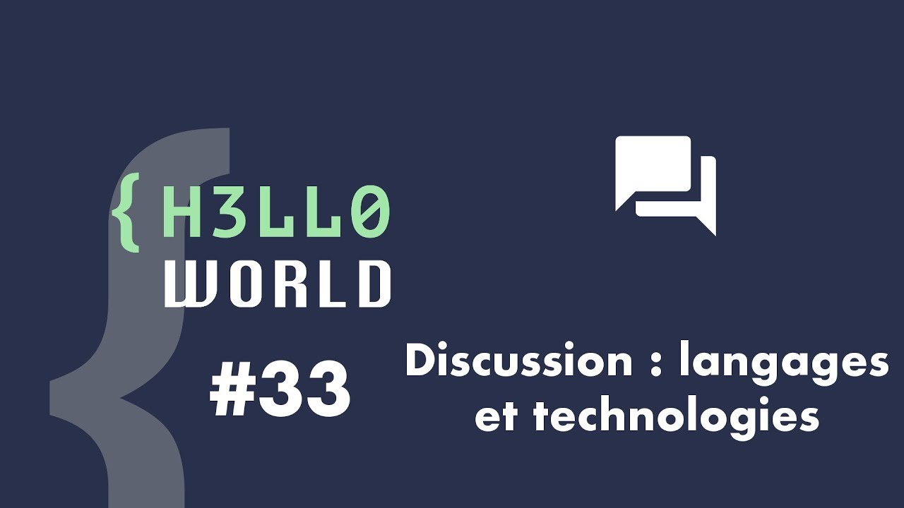 HW #33 - Discussion : langages et technologies HW #33 - Discussion : langages et technologies