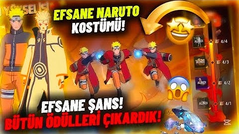 YOK ARTIK İNANILMAZ BİR ŞANS! NARUTO ÖDÜLLERİNİN HEPSİNİ ALDIK! | Free Fire