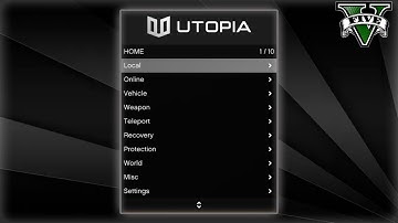 [UPDATED] Utopia Mod Menu - Grand Theft Auto V | Greated Cheat For Gta5 | Many Functions | FREE 100%