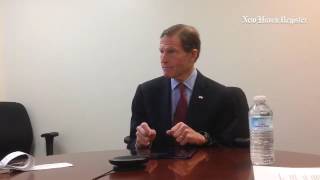 U.S. Sen. Richard Blumenthal speaks to the New Haven Register editorial board about Iran and sanctio