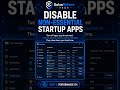 Stop Windows 11 Lag Fast! Disable These Startup Apps #shorts