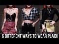 FALL OUTFITS - 6 WAYS TO WEAR PLAID!