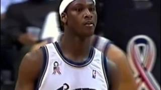 Kwame brown with rookie season high (14 points) (02.04.2002)