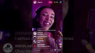 Doja Cat Off The Dome FIRE! On IG Live