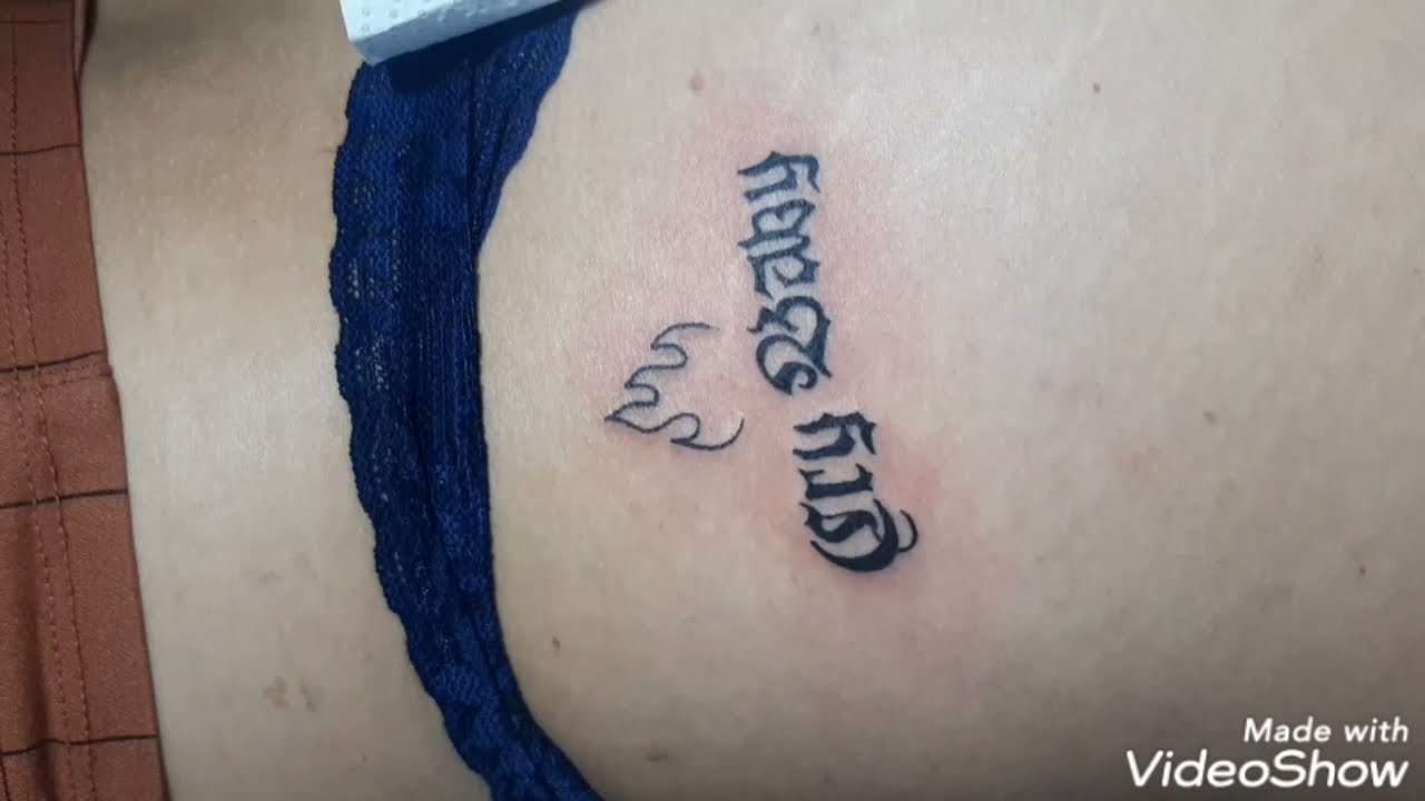 Tatuagem feminina no Glúteo (Bunda) - Bruno Inked Tattoo - YouTube