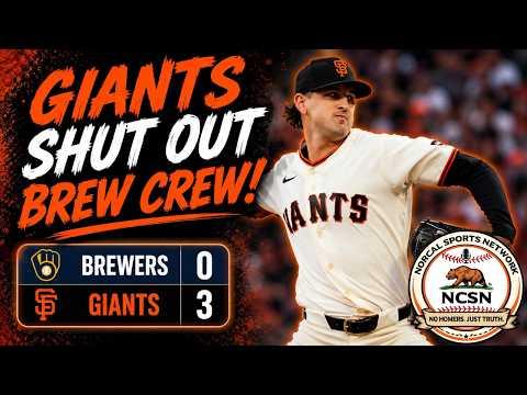 Giants Shut Out Brewers, Take Game 1