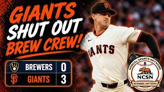 Giants Shut Out Brewers, Take Game 1