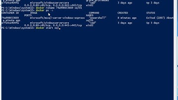 How To Rename A Windows Server Docker Container