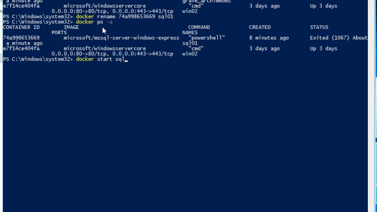 Docker rename. Docker rename