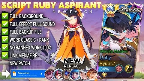 Script Ruby Aspirant - Mecha Maiden No Password | Full Effect Voice | Patch Terbaru