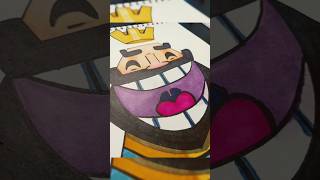 Drawing Clash Royale Emotes Part 1🔥🔥🔥 #art #drawing #clashroyale #shorts