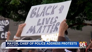 Lexington's mayor and police chief address weekend protests