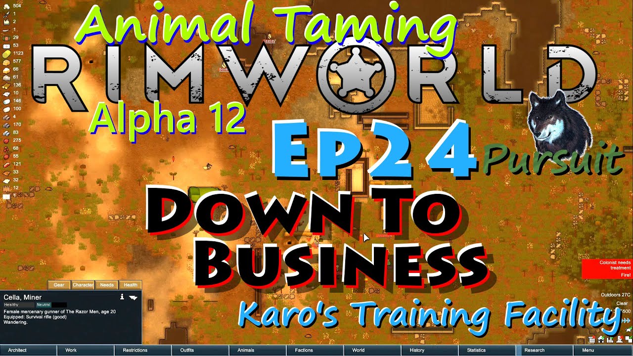 RimWorld A12 Animal Taming LP-Karo's Training Facility-Ep24 Down To