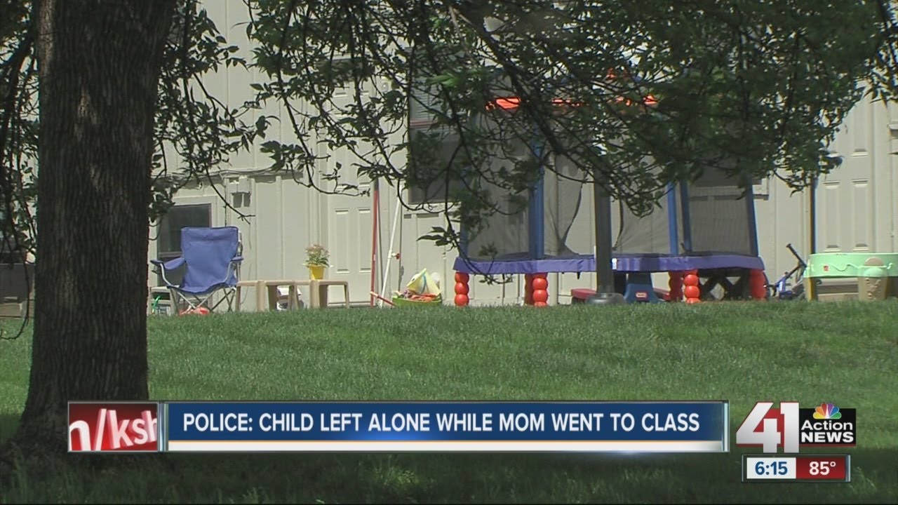 Police: child left alone at home while mother went to class - YouTube