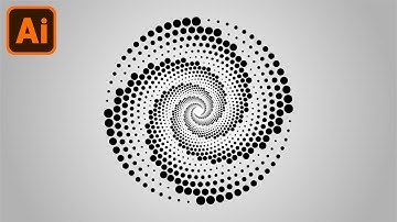 Learn How to Draw Dotted Spiral Vortex Design in Illustrator CC Tutorial