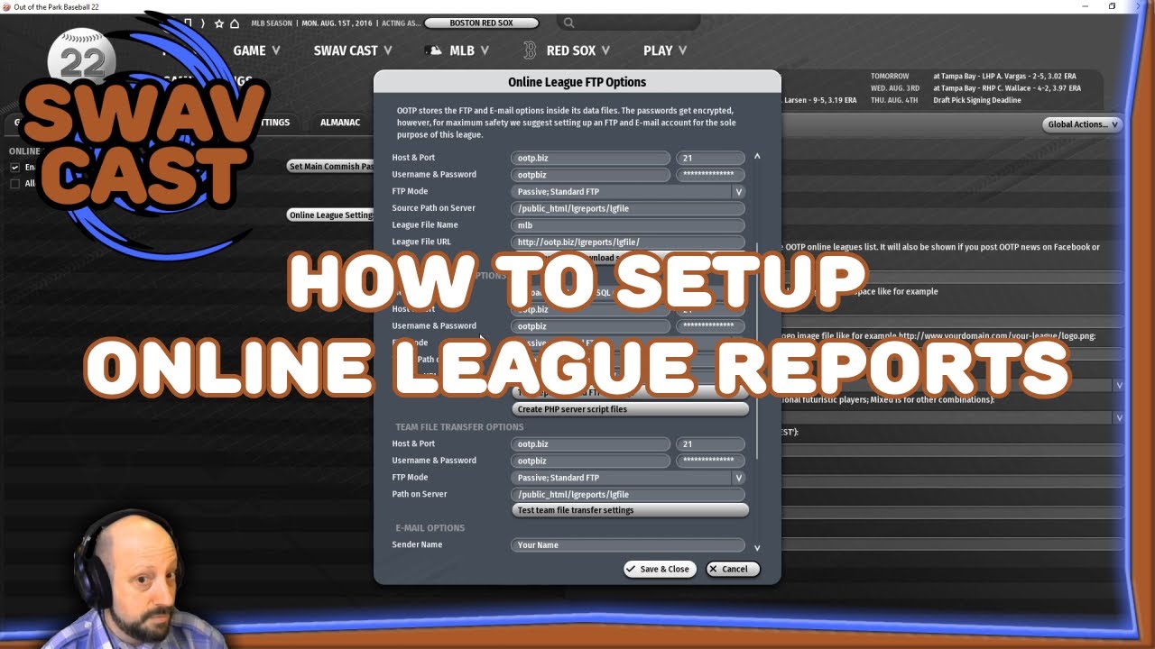 OOTP How to Create, Upload, and View Reports Online - Works for Solo or Online Leagues (OOTP 22)