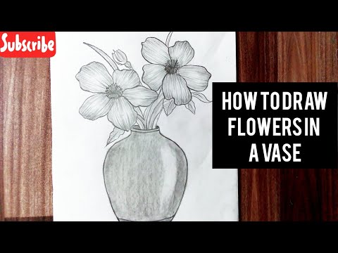 Discover 142+ realistic flower pot drawing super hot