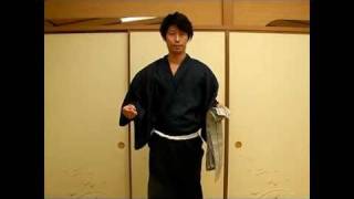 How to wear men yukata / Kanda musubi