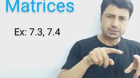 How to find inverse of a matrix, Ex:7.3, 7.4,  Chapter: 7 (Matrices),
