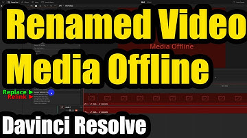 Renamed a video file, Media Offline (Davinci Resolve 19, Replace vs Relink selected clip)