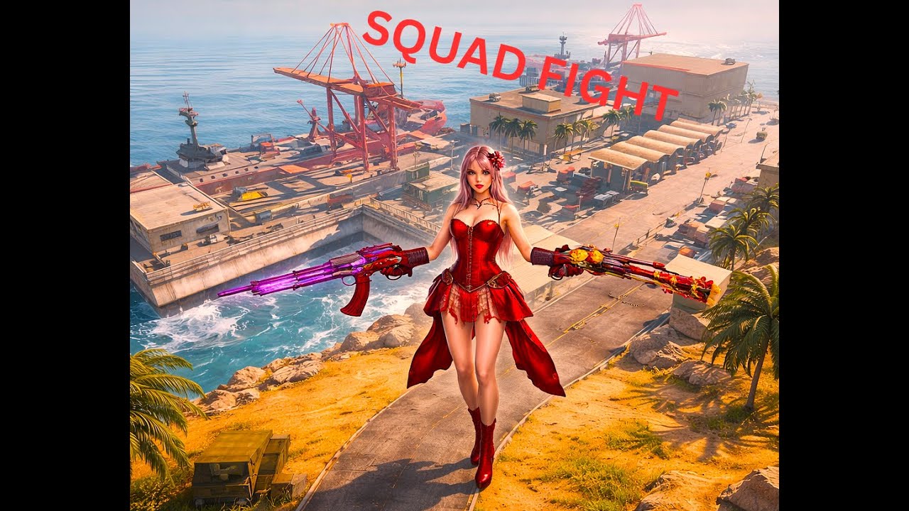 CLUTCHING 1V4 TRYING TO PUSH RANK IN SQUADFIGHT