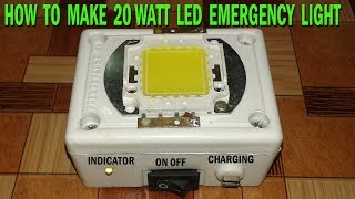 How to make a 20 watt led emergency light