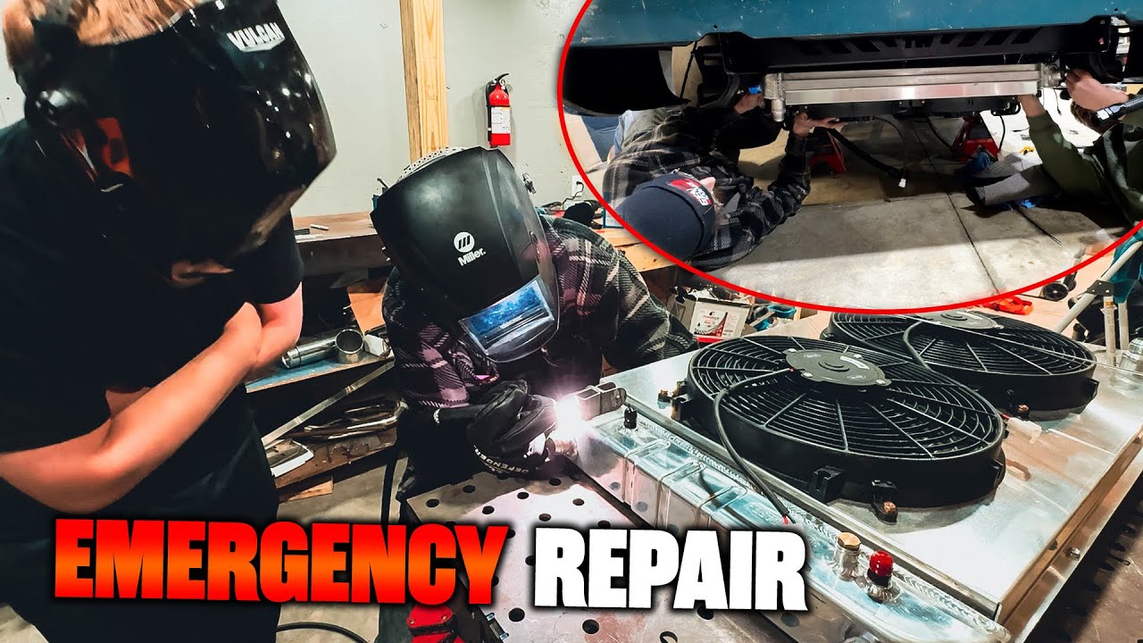 EMERGENCY late night radiator repair for @gen2garage - YouTube