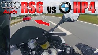BMW Superbike smooked by RS6 at 300km/h (186MPH) on German Autobahn ✔