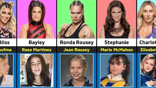 WWE Female Wrestlers When They Were Kids And Their Real Name