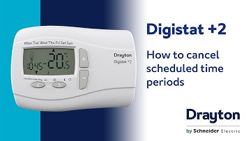 How to cancel scheduled time periods on a Drayton Digistat +2