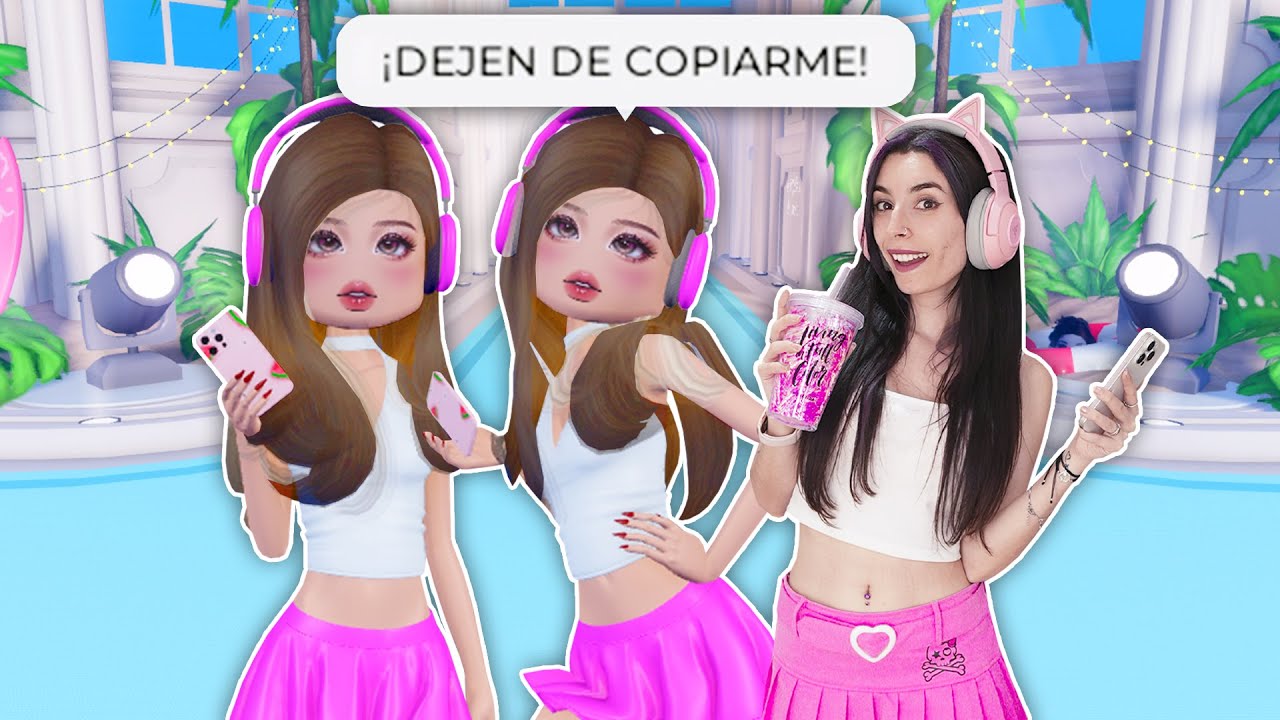 COPIANDO OUTFITS EN DRESS TO IMPRESS ROBLOX