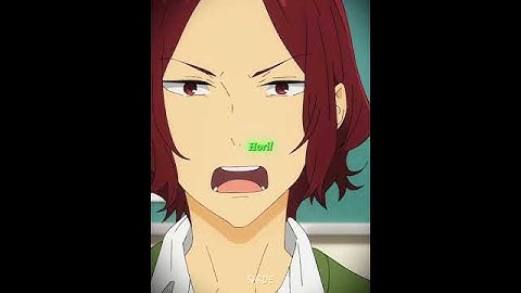 What did she do to him💀  #anime #horimiya #shorts