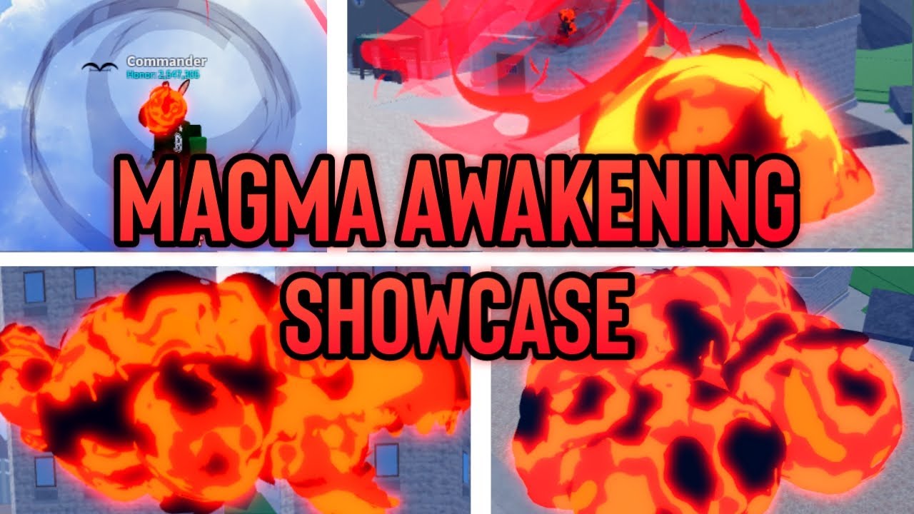 Magma Awakening Showcase in Blox Fruits! 