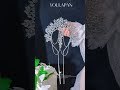 Silver Crystal Tassel Crown #新娘髮飾#YouLaPan Bridal Headpiece #bridal