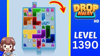 Drop Away Level 1390 Solution Walkthrough