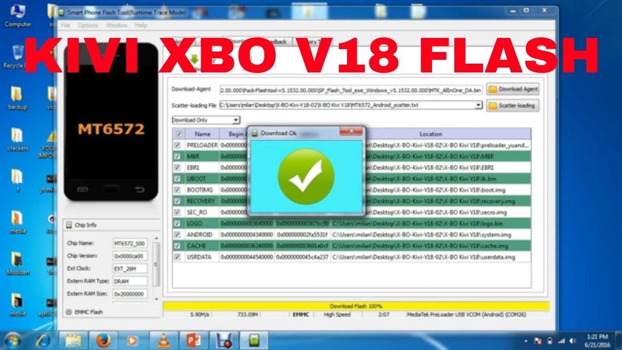 KIVI X BO V18 FLASHING