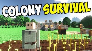 MY LITTLE KINGDOM SANDBOX - Colony Survival Gameplay - Minecraft Colony Simulator?! screenshot 1