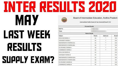INTER RESULTS MAY LAST WEEK ||SUPPLEMENTARY EXAMS || BSD TELUGU TECH || INTER RESULTS 2020