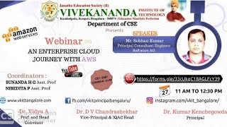 Webinar on "An Enterprise Cloud Journey with AWS" Profile
